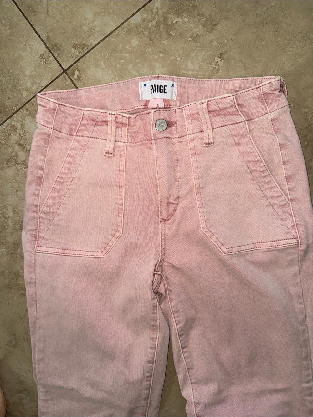 PAIGE women  size 25 Blush Pink Jogger Pants